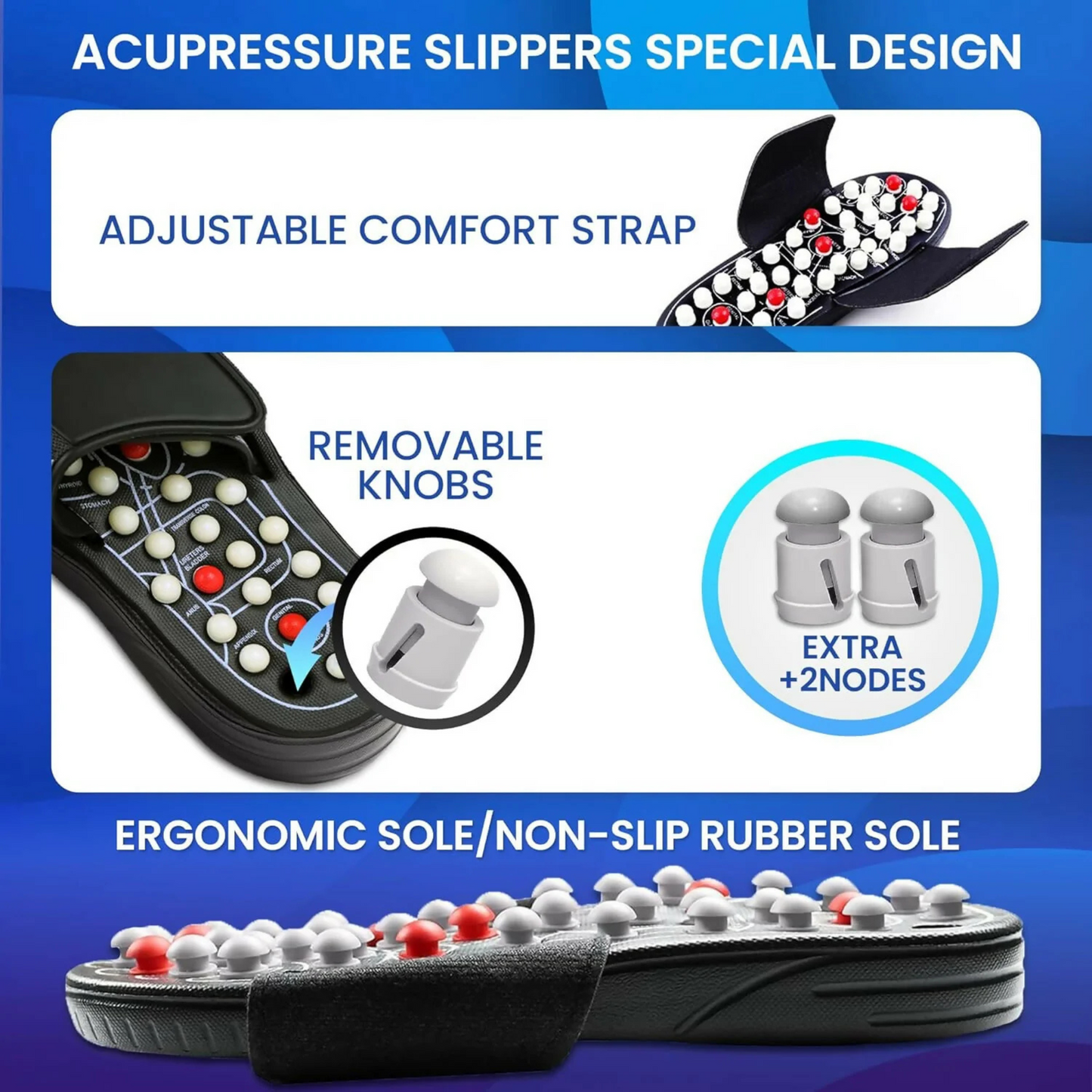 Lido ReflexStep Acupressure Massage Slippers
