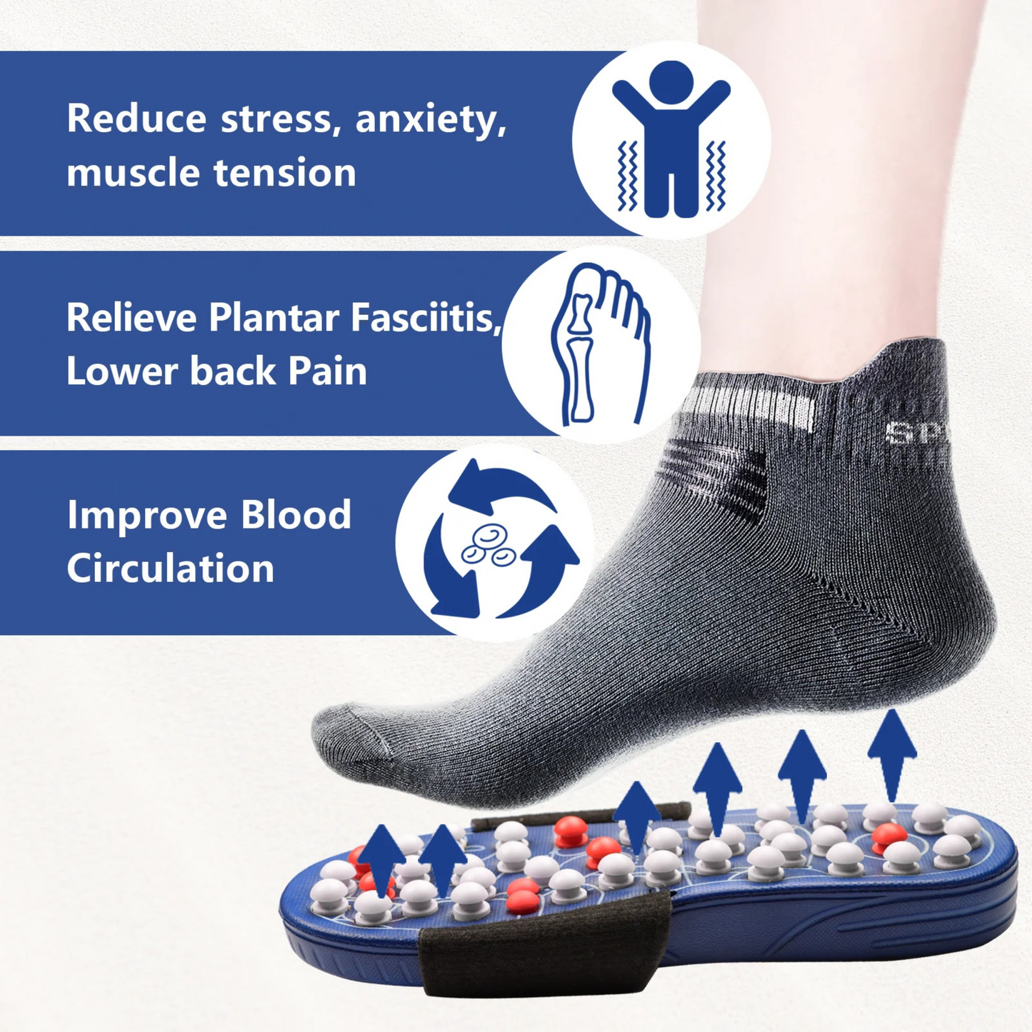 Lido ReflexStep Acupressure Massage Slippers