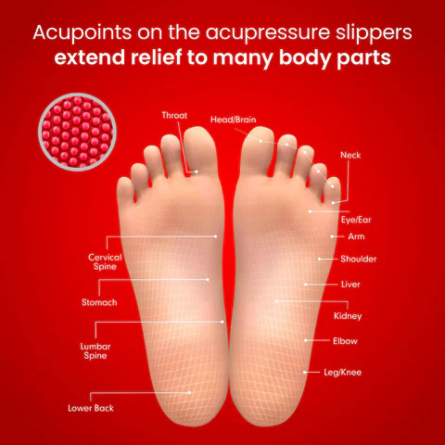 Lido ReflexStep Acupressure Massage Slippers